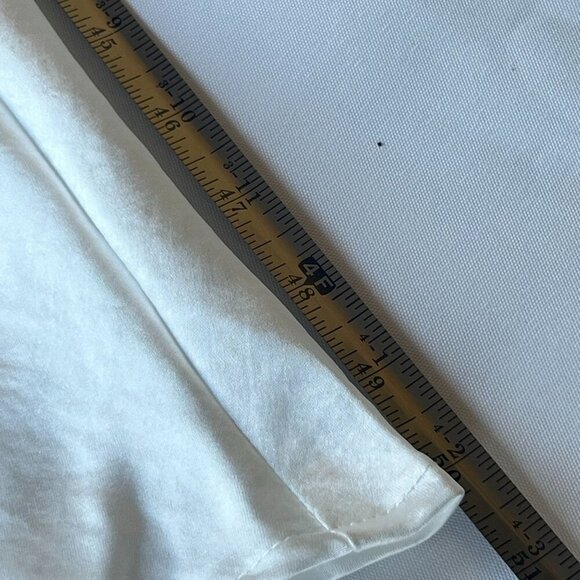 Realtix White backless Dress Party Wedding White Long Dress Size L - Picture 11 of 12